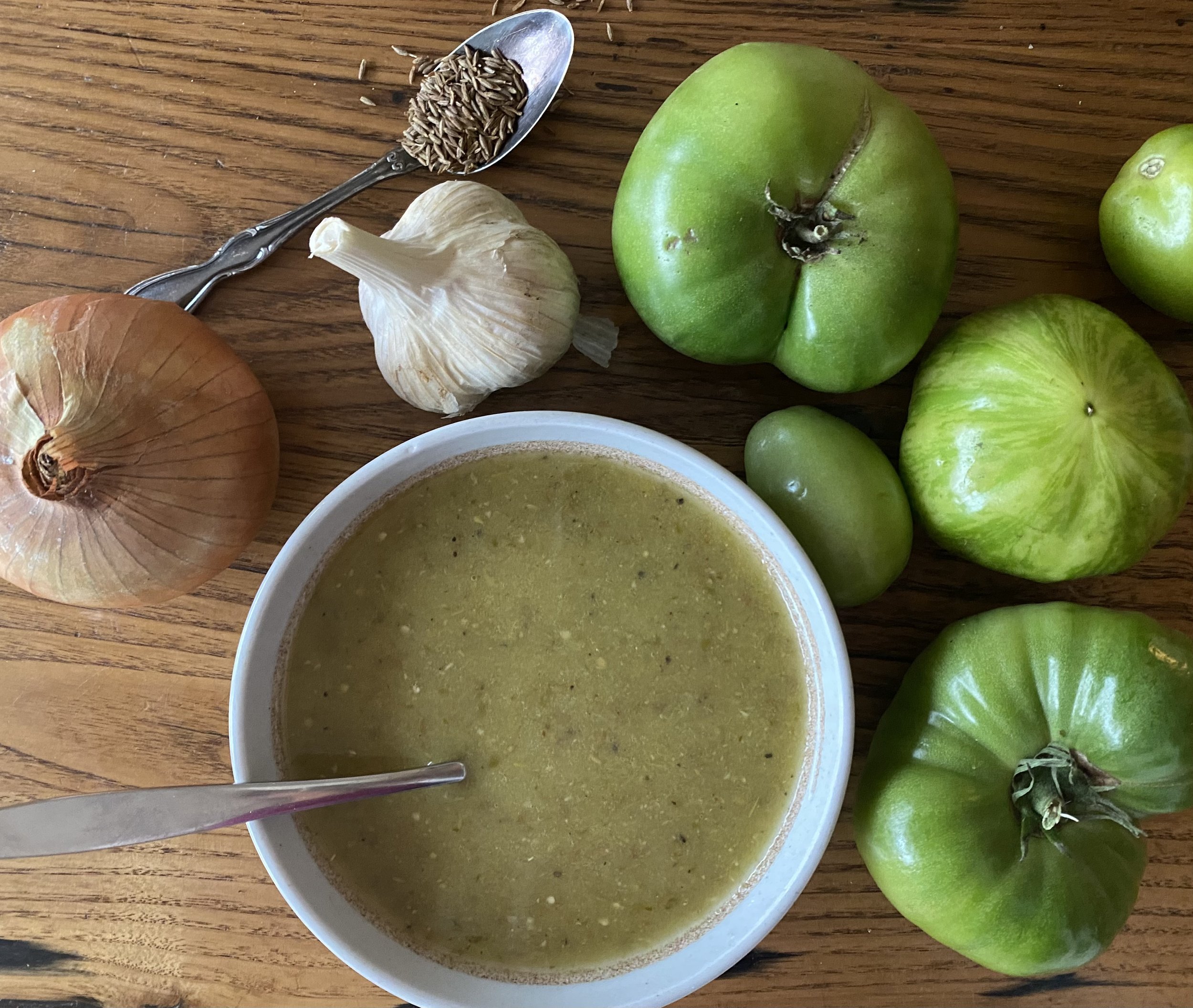 Green Tomato Enchilada Sauce