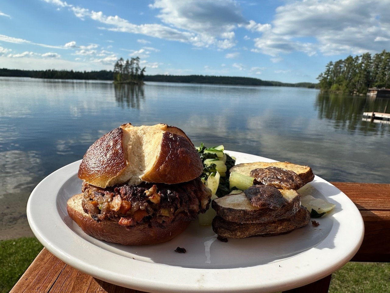 Black bean + Mushroom Burger